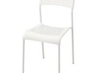 Ikea Steel Modern and Less Space Stacking Chair(White).