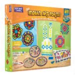 Imagimake Learn Indian Art Forms-Arts and Craft DIY Kit for Kids, Ages 8-12, 5 Indian Art Forms-Madhubani, Warli, Lippan, Mandala & Block Printing, Perfect DIY Craft Kit for Kids