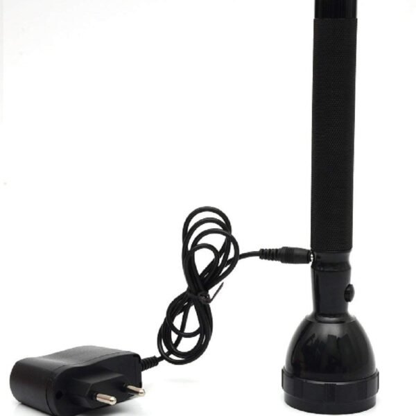 JY SUPER Metal Abacus 8990 Rechargeable High Power Torch Flashlight for Outdoor and Everyday Purpose (Black)