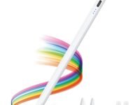 KINGONE Upgraded Stylus Pen, iPad Pencil, Ultra High Precision&Sensitivity, Palm Rejection, Prevents False ON/Off Touch, Power Display, Tilt Sensitivity, Magnetic Adsorption for iPad 2018&Later, White
