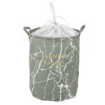 KOLORR 65L Laundry Bag for Clothes/Small Cloth Hamper Basket Foldable with Lid Fabric Cover – Grey