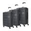 Kamiliant by American Tourister 3 Pc Harrier Set 56 cms, 68 cms & 78 cms- Small, Medium & Large Polypropylene (PP) Hard Sided 4 Wheels Spinner Luggage/Suitcase/Trolley Bag (Iron Grey)