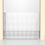 Kids Station Baby Retractable Safety Gate - Gate with Two Way Auto Close - Adjustable Width - Height 90cm or 2.9ft - Expandable to 140cm or 4.6ft (White)