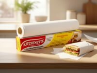 Kitchenette Butter Paper Roll 20 Mtr - Food Wrapping Paper for Home and Kitchen, Uniwrap Chapati Wrap, Roti Paperwrap, Tiffin and Lunch Packaging, Better Fresh Wraps