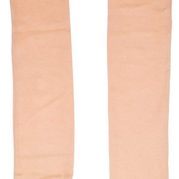 Kuber Industries Unisex Cotton Full Hand Arm Sleeves Gloves Set|Sunlight Protection|Soft & Comfortable Fabric|Size 64 X 10 Cm, Set Of 2 Piece (Cream), Pack of 1