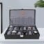 LEDO Men's and Women's Watch Box Organizer Case In 12 Slots of watches In Black color with Gray Velvet