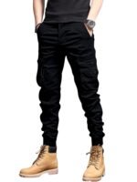 LERIYA Fashion Men's Cargo Pants with Pockets | Cotton Joggers for Man | 6 Pocket Jeans Pant | Casual Trousers for Men | Track Pants for Office and Parties | Comfortable Casual Workwear