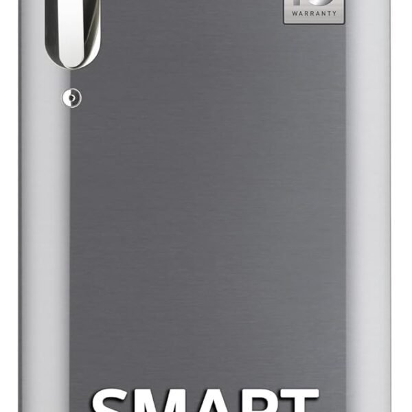 LG 185 L, 5 Star, Smart Inverter Compressor, Direct-Cool Single Door Refrigerator (GL-D201APZU.BPZZEBN, Shiny Steel, Base stand with drawer & Fast Ice Making)