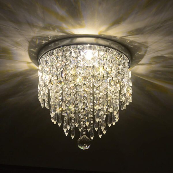 LIGHT WAVE Chandelier Crystal Ceiling Lights Decorative Glass Pendants for Living Room, Bedroom, Hotel, Bar, Resort, Café, Office, Shop Model2