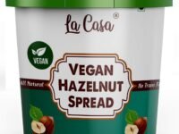 La Casa Hazelnut Chocolate Spread | Vegan | All Natural | Hazelnut Ganache | No Colors/Essence/Preservatives Used | 1 Kg |