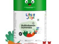Little Joys Multivitamin Gummies | 2-6 Years | 60 Gummies | With 12 Vitamins & Minerals | Improves Immunity, Bone health & Antibody Production | No Added Sugar | Strawberry Flavour