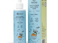 Little Rituals Baby Multi-Vitamin Body & Hair Wash - Tear Free + pH 5.5. Formulated with the best plant botanical - HONEYSUCKLE, BASIL, MANDARIN. Natural, Organic, Dermat tested, SWISS Technology (200ml)