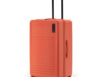 MOKOBARA The Aisle Trunk Luggage | 77 Cms Polycarbonate Shell, YKK Zippers, TSA-Approved Lock & Silent Ninja Wheels (Stardust, Check-in (Large))