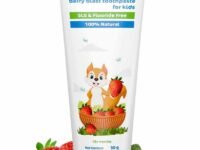 Mamaearth 100% Natural Berry Blast Kids Plaque Removal Toothpaste 50 Gm, Fluoride Free, SLS Free, No Artificial Flavours, Best for baby