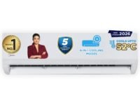 Midea 1.5 Ton 3 Star Inverter Split AC (Copper, Convertible 6-in-1 with Auto Intelligence,Turbo Mode for Faster Cooling, Auto Clean & HD+PM 2.5 Filter,2026 Model, Santis Max DLX-MAI18SD3R36F0, White)
