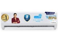 Midea 1.5 Ton 3 Star Wi-Fi AI Inverter Split AC(Copper, Convertible Gear 6-in-1, Turbo Mode, Dry Mode for Monsoon, Auto Clean&HD+PM 2.5 Filter, 2026 Model,Santis Max DLX Wi-Fi - MAI18SD3R36W0, White)