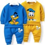 Minicult Kids Cotton Co-ords Full Sleeve Sweatshirt and Pant Set with Character Print