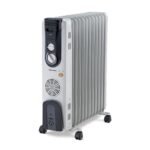 Morphy Richards OFR 13F 13-Fin Oil Filled Radiator Room Heater | 2900W (2500W + 400W PTC Fan) | Adjustable Thermostat, Safety Shut-Off, Castor Wheels | White