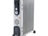 Morphy Richards OFR 13F 13-Fin Oil Filled Radiator Room Heater | 2900W (2500W + 400W PTC Fan) | Adjustable Thermostat, Safety Shut-Off, Castor Wheels | White