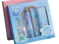 Mossio Stationery Gift Set for Kids | Complete Stationery Kit with Colored Pencils, Erasers, Ruler & Sharpener | Ideal for Kindergarten & Birthday & Return Gift