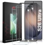 Mr.Shield [2 Pack] Screen Protector for Samsung Galaxy S26 Ultra, 9H Hardness Tempered Glass Screen Guard, Military Grade Shatterproof, Easy Installation Tray, HD Clarity, Case-Friendly