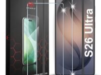 Mr.Shield [2 Pack] Screen Protector for Samsung Galaxy S26 Ultra, 9H Hardness Tempered Glass Screen Guard, Military Grade Shatterproof, Easy Installation Tray, HD Clarity, Case-Friendly