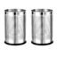 Mumma's LIFE Stainless Steel Open Perforated Dustbin Without Lid| Garbage Bin Pack of 2 (Perforated Dustbin Pack Of 2 (9 Litre))