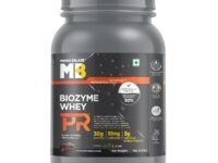 MuscleBlaze Biozyme Whey Protein PR Powder with 30g Protein, 3g Creatine Monohydrate & 50mg AstraGin (Chocolate Fudge, 1kg / 2.2lbs) | Trustified Gold Certified
