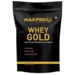 NAKPRO Gold Whey Protein Concentrate & Isolate 1kg Chocolate | 25.5g Protein, Trustified Certified Supplement Powder | Fast Absorbing Whey Protein Powder