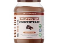 NATURALTEIN Natural Whey Protein Concentrate Chocolate – 1 kg | 21.8 g Protein per 30 g Serving | Naturally Flavoured | Non-GMO | No Artificial Sweeteners | Smooth Taste & Easy Mixability