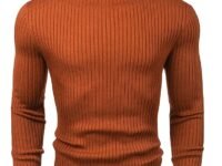 NORTHWIND Men's High Turtle Neck Cotton T-Shirt