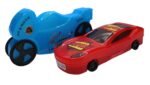 NeoKiddo Kids Pencil Box Combo Pack of 2 Car and Bike Shape Red and Blue Color Stationery Organizer for School Children