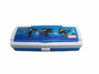 NeoKiddo Very Beautiful Ninja Warrior Plastic Pencil Box Geometry Stationery Organizer Action Theme Design for Kids