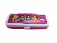 NeoKiddo Very Beautiful Princess Plastic Pencil Box Geometry Stationery Organizer Fairy Tale Theme Design for Kids