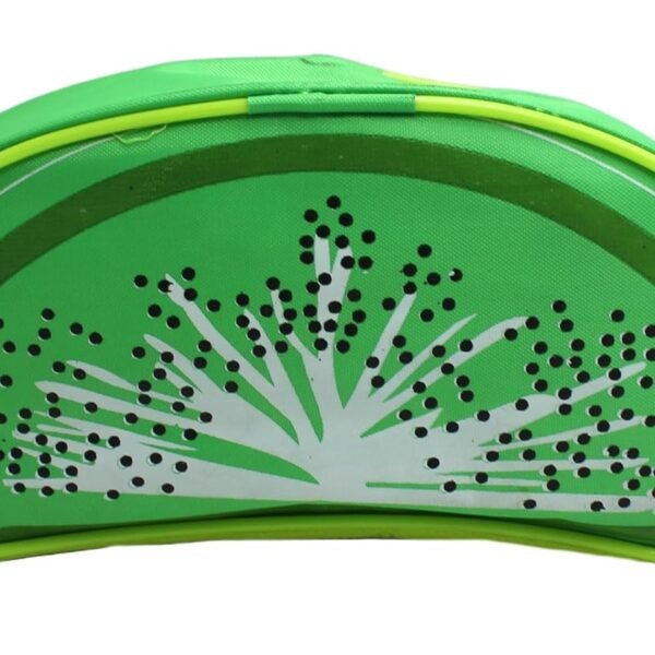 Neoinsta Medium Size Semi Circle Kiwi Fruit Shape Cloth Pen Case School Storage Holder Box Organizer Double Chain Single Compartment Pencil Pouch (Purple)