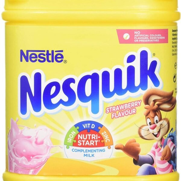 Nesquik Nestle Strawberry Milk Drink Mix, 500 g