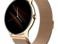 Noise Twist Go Round dial Smartwatch with BT Calling, 1.39" Display, Metal Build, 100+ Watch Faces, IP68, Sleep Tracking, 100+ Sports Modes, 24/7 Heart Rate Monitoring (Gold Link)