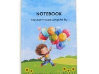 Notebook, Hardcover, 200 Pages, 80 GSM Premium Notebook for Journaling, Planning, Note-Taking & Creative Writing – “You Don’t Need Wings to Fly”