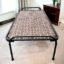 Nylon Heavy Duty Painted Folding Bed With Double Pipe Iron Frame & Double Niwar Strips - 36x72 inches, 12kg Weight - Ideal For Guests, Camping, and Small Spaces, Multicolour