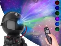 One94Store Astronaut Galaxy Projector Star Night Light – 360° Rotating LED Nebula Lamp with Remote, Timer & Adjustable Head for Kids Room, Bedroom, Home & Party Décor (Star Astronaut, Black)
