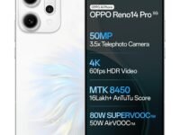 Oppo Reno14Pro 5G (Pearl White, 12GB RAM, 256GB Storage)