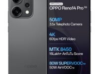 Oppo Reno14Pro 5G (Titanium Grey, 12GB RAM, 256GB Storage)