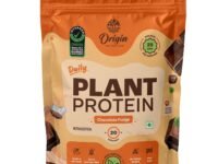 Origin Nutrition 100% Natural Plant Based Protein Powder, Ranked Best Vegan Protein by Independent Scientific Research, European Pea Protein Isolate & Pumpkin Seed, Easy to Digest Chocolate Flavour with 25g per serve Plant Based Protein 20 Servings,810g