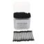 Pack 200pcs Cotton Swabs Makeup Applicator With Wooden Handle Double Ended Head Cotton Buds Stick Ear Cleaner - Black, as described