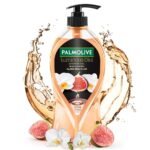 Palmolive Luminous Oil Rejuvenating Body Wash,750ml Pump Bottle, 100% Natural Fig Oil & White Orchid Extracts For Soft & Radiant Skin, PH Balanced Bodywash, Free Of Parabens And Silicones