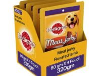 Pedigree Woofsnwags Meat Jerky Stix Adult Dog Treats Stick, Roasted Lamb 80 Gm (Pack Of 4) By Jolly And Cutie Pets