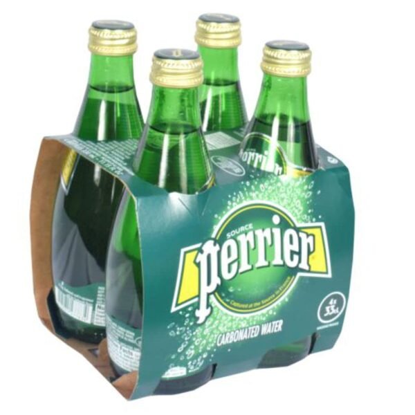 Perrier Carbonated Water (Sparkling Water) 330ml (Pack of 4)