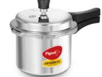 Pigeon by Stovekraft Favourite Outer Lid Non Induction Aluminium Pressure Cooker, 3 Litres