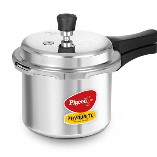 Pigeon by Stovekraft Favourite Outer Lid Non Induction Aluminium Pressure Cooker, 3 Litres