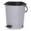 Plastic Pedal Dustbin 12 Liters for Home & Office Standard PLAIN GREY